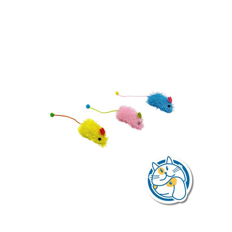 RATON DE TELA C/ COLA MEDIANA 8X4CM - 25100