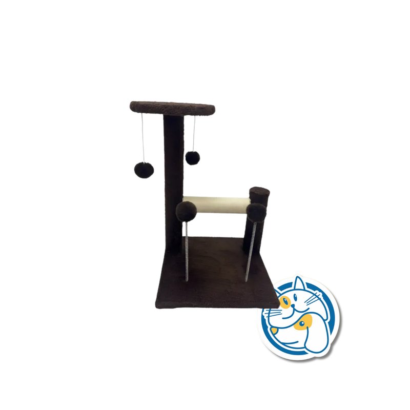 RASCADOR DOBLE POSTE C/ POMPONES 30X36X38CM - 25013