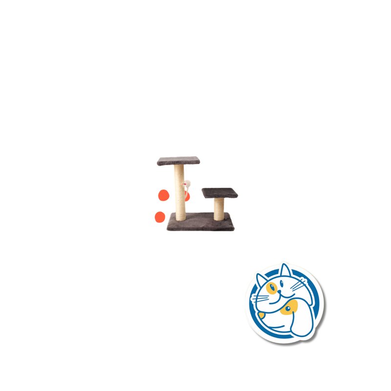 RASCADOR DOS NIVELES C/ PLUMA COLGANTE 20X20X40CM - 25016