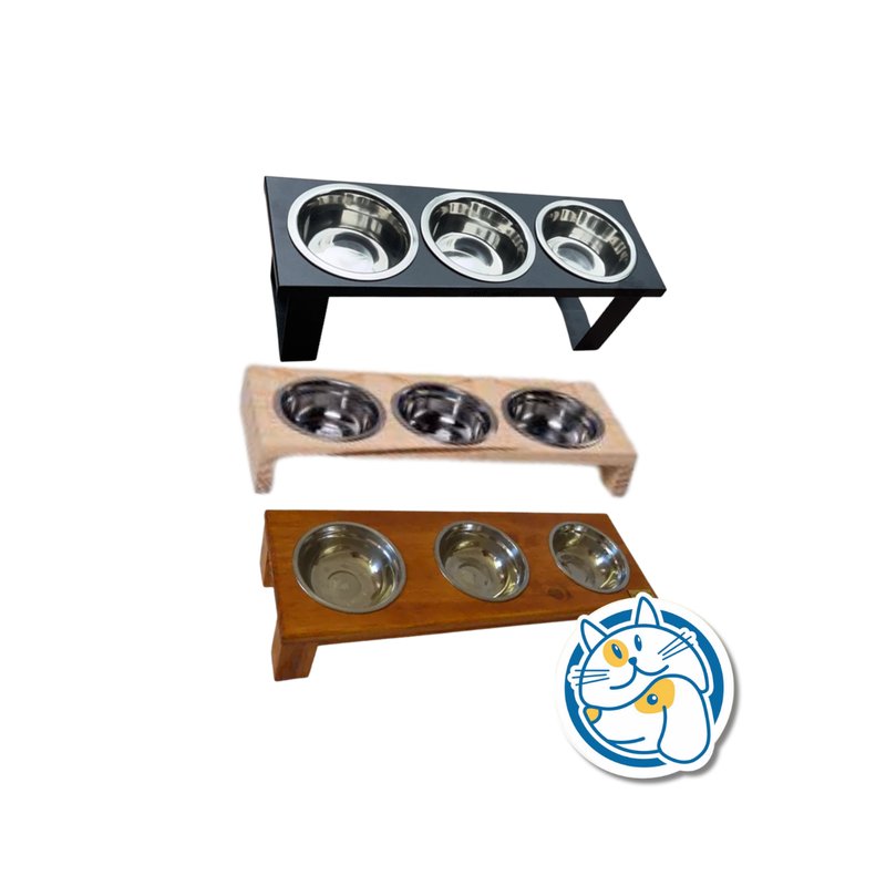 COMEDERO NORDICO TRIPLE BLANCO 20CM