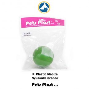 Pelota Plast. Maciza s/Vainilla. Grand.(PET PLAS)