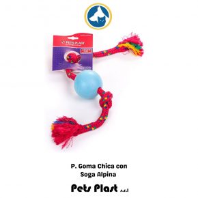 Pelota de Goma Chic. con Soga Alpina.(PET PLAS)