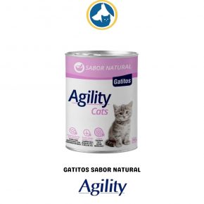 Lata Agility Gatitos. Sabor Natural. 340 gr