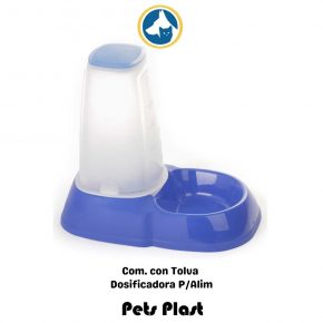 Comedero c/ Tolva Dosificadora p/ Alimento. (PET PLAS)